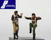 Set of 2 US pilots of the WW2 standing 721121