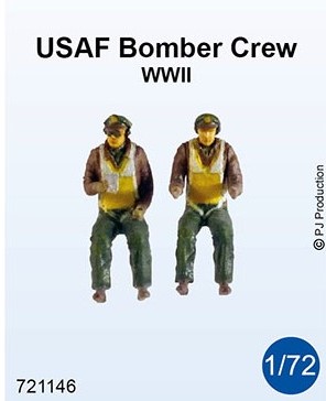 US Bomber Crew seated in a/c (WWII) - 2 figures 721146
