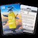 Keychain made of real aircraft skin: Canadair CT-133 Silverstar RCAF Royal Canadian Air Force 133346 (Yellow) 