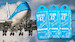 Keychain made of: Boeing 747-400 KLM PH-BFK (blue)  PH-BFK (Blue)