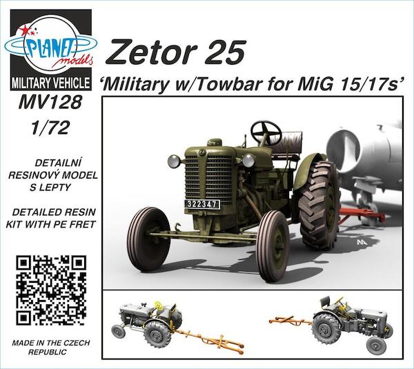 Zetor 25 Tractor 'Military' with towbar for Mig15/17 MV128