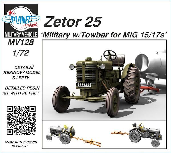 Zetor 25 Tractor 'Military' with towbar for Mig15/17  MV128