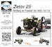 Zetor 25 Tractor 'Military' with towbar for Mig15/17 129-MV128