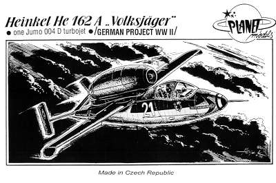 Heinkel He162A Volksjager PLA007