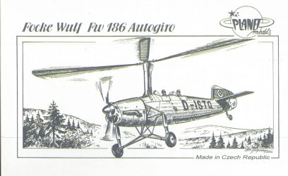 Focke wulf FW186 Autogiro PLA092