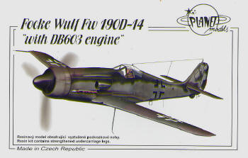 Focke Wulf FW190D-14 with DB603 engine PLA120