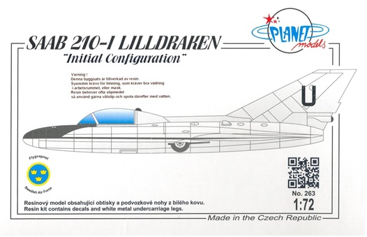 SAAB 210-1 Lilldraken 'Initial configuration" PLT263