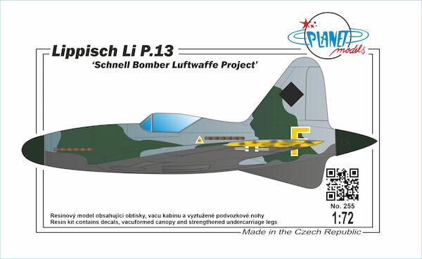Lippisch Li P.13 Schnell Bomber Luftwaffe Project  PLT255