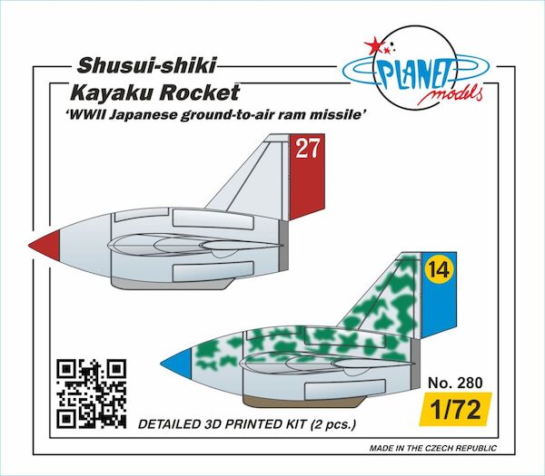 Shusui-shiki Kayaku Rocket 'WWII Japanese ground-to-air ram missile' 2 pcs PLT280