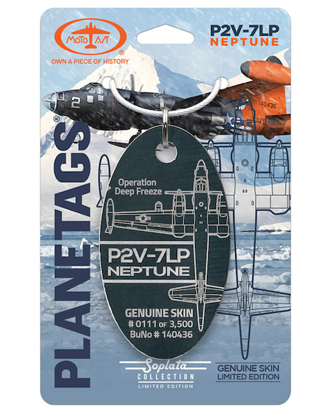 Keychain made of: Lockheed P2V-7LP Neptune 140436 Blue 140436 BL