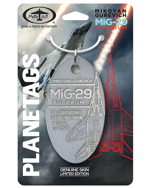 Keychain made of: Mikoyan MiG-29 Fulcrum '32 Blue' Kyrgyzstan Air Force 2960507662