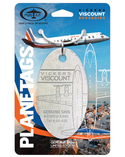 Keychain made of: Viscount 831 Arkia 4X-AVE 4X-AVE