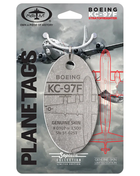 Keychain made of: KC-97F Stratofreighter 51-0253 Exterior Metal 51-0253-M
