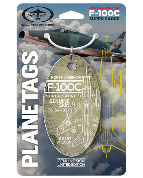 Keychain made of: F-100C Super Sabre 54-1927 54-1927