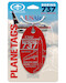 Keychain made of real aircraft skin: USAir Boeing 737 N200AU (red) 