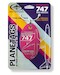 Keychain made of real aircraft skin: Boeing 747 Thai Airways HS-TGM Magenta PT-B747 THAI MAG