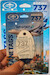 Keychain made of: Boeing 737-700 Westjet  C-GTWS (white/blue) 