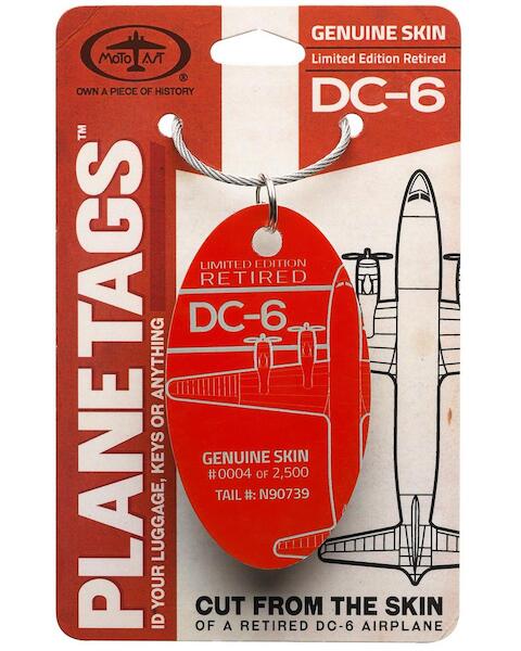 Keychain made of: DC-6 N90739: Monkees Summer of love tour DC-6  DC-6 N90739 red