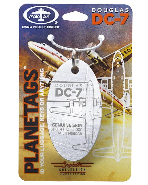 Keychain made of: Douglas DC-7 N390AA DC7PT