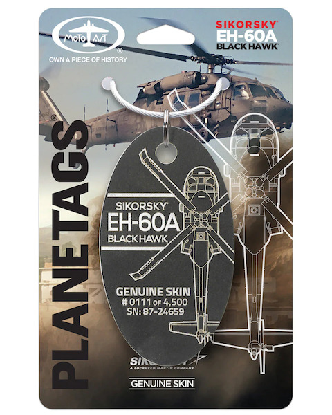 Keychain made of real aircraft skin: EH-60A Black Hawk 87-24659 EH-60A