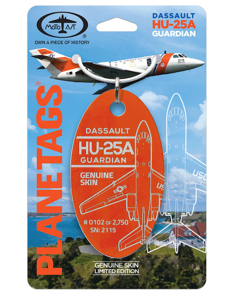 Keychain made of: USCG US Coast Guard Dassault HU-25A Guardian 2115 HU-25A