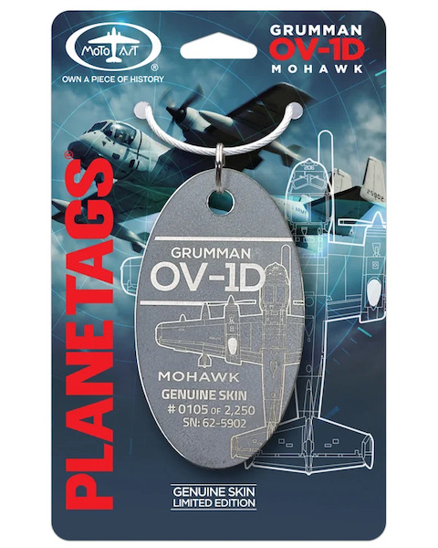 Keychain made of: US Army Grumman OV-1D Mohawk 62-5902,  MOHAWK