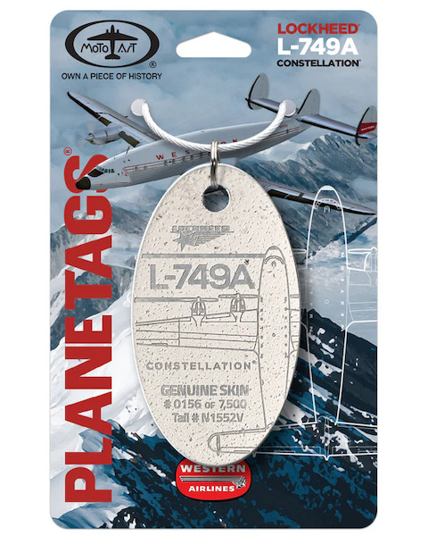 Keychain made of: Lockheed L-749A Constellation N1552V N1552V