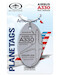 Keychain made of: American Airlines Airbus A330 N275AY Gray 
