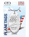 Keychain made of: American Airlines Airbus A330 N275AY White 