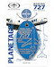 Keychain made of: Boeing 727-227 Pan Am (blue) 
