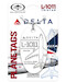 Keychain made of real aircraft skin: Lockheed L1011 Tristar Delta Air Lines N786DL White 