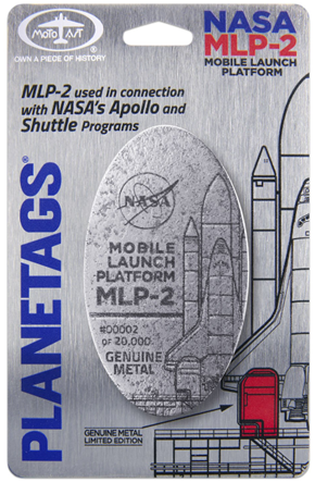 Keychain made of real skin: NASA MLP-2 Mobile Launcher Platform-2  NASA MLP-2