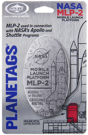 Keychain made of real skin: NASA MLP-2 Mobile Launcher Platform-2 NASA MLP-2