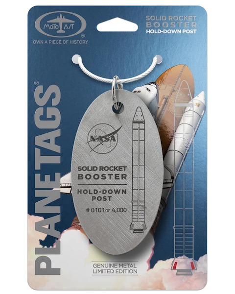 Keychain made of: NASA SRB AFT SKIRT  NASA SRB