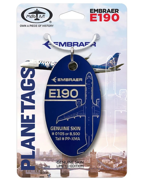 Keychain made of: Embraer E190 PP-XMA  PP-XMA
