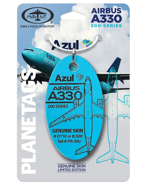 Keychain made of: Azul Airlines A330 PR-AIU  PR-AIU