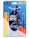 Keychain made of real aircraft skin: McDonnell Douglas MD11F Aeroflot  - VP-BDR (blue) VP-BDR BLUE