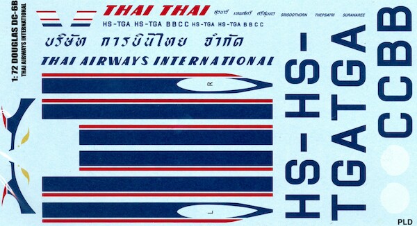 Douglas DC6 (HS-TGA Thai Airways International) 72-0701