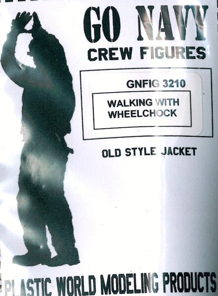 US Navy Crewmember #10 Walking with wheelchock GNFIG3210