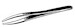 Tweezer with flat tips PLU35026