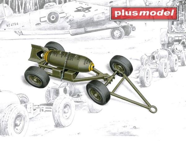 Bomb Trailer MK2 with 500lb Bomb (4 sets) AL4055