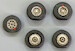 Wheels for Douglas DC6/C-118 (Heller) PM-AL7030