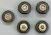 Wheels for Douglas DC6/C-118 (Heller) PM-AL7030