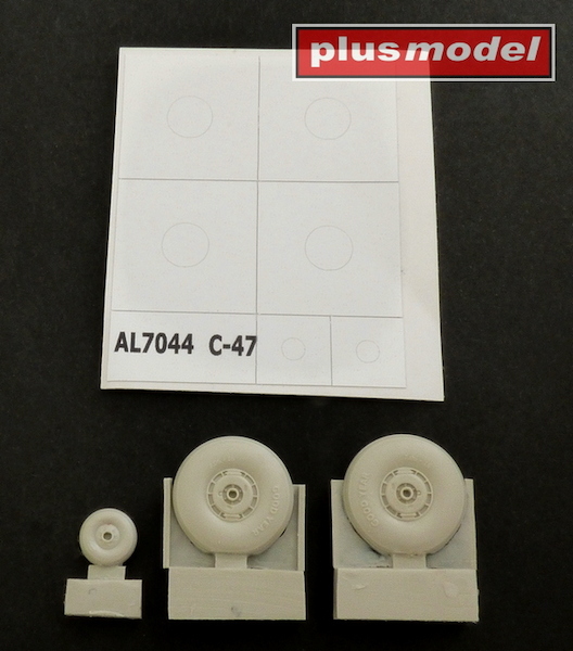 Wheels for C47 Skytrain - with Covers  AL7044