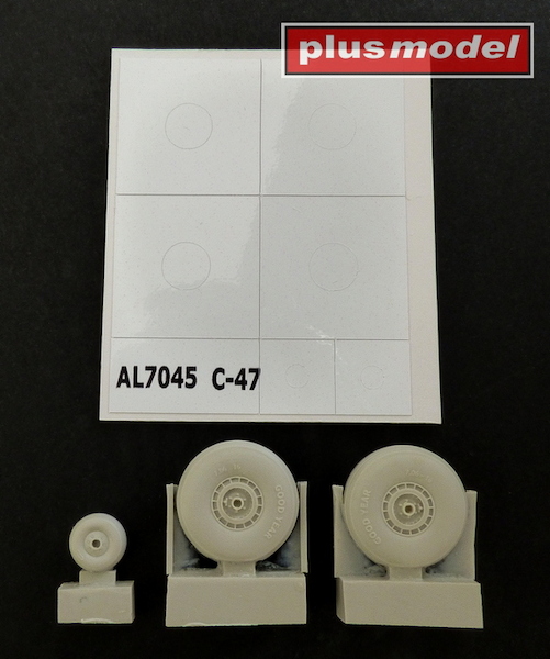 Wheels for C47 Skytrain - without Covers AL7045
