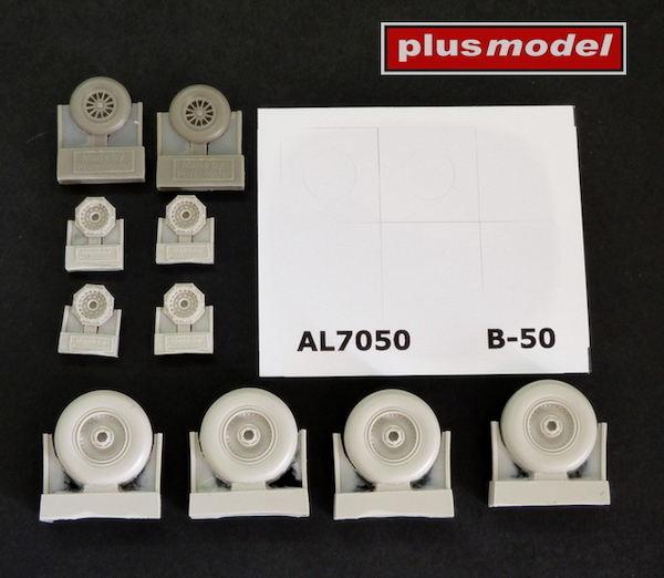 B-50 Superfortress wheels - groved tread AL7050