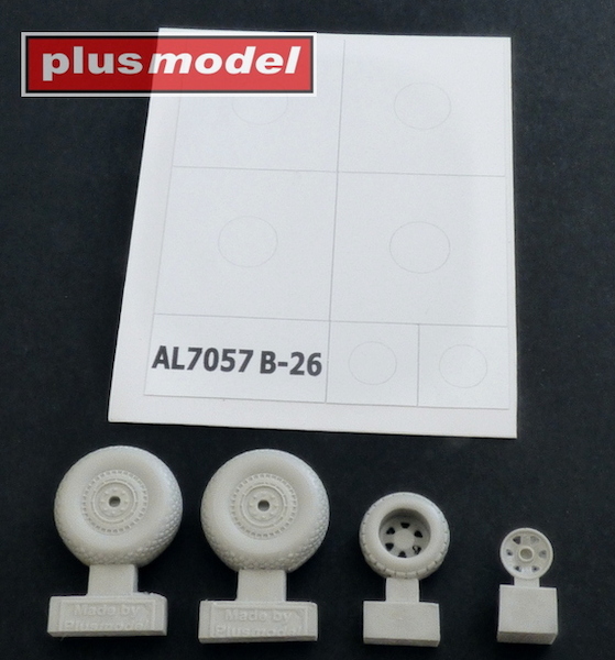 Wheels for B26 Marauder - Early Diamond tread  AL7057