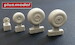 Wheels for B26 Marauder - Early Diamond tread  AL7057