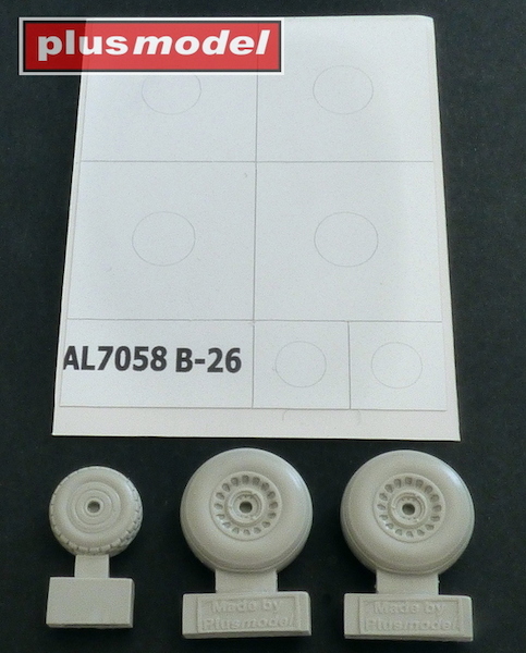 Wheels for B26 Marauder - Early grooved tread AL7058