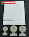 Wheels for B26 Marauder - Early grooved tread PM-AL7058